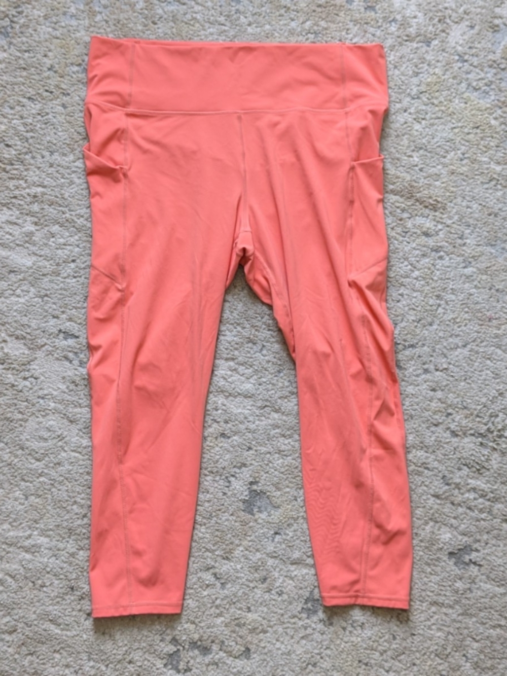 Fabletics Plus Size 3x Coral Womens Purluxe Athletic Athleisure Yoga Leggings
